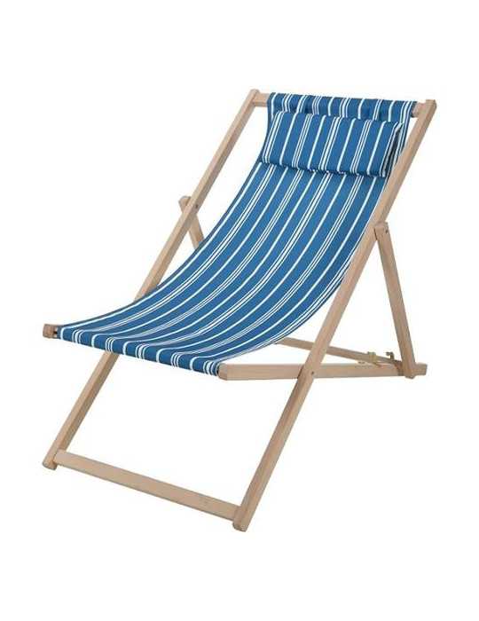 Silla Plegable Madera de Haya con Tejido Estampado KOOPMAN