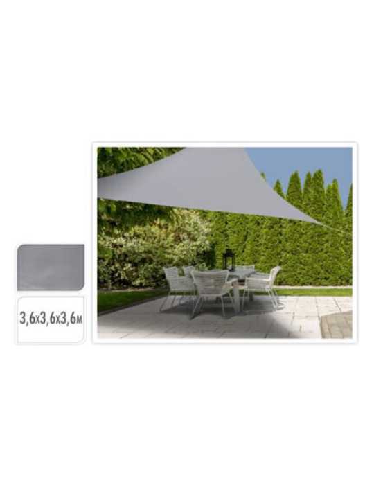 Lona Tringular Poliéster Gris 360X360M C46400400 [LOTE DE 2 Unidades] KOOPMAN