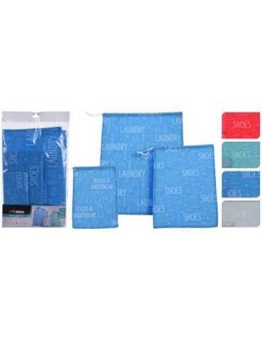 Set 3 Bolsas de Viaje FC4900520 [LOTE DE 10 Unidades] KOOPMAN