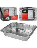 Fuente Horno Aluminio Rectangular 36X29X8CM [LOTE DE 18 Unidades] KOOPMAN