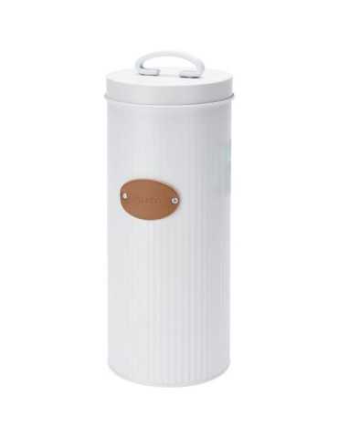 Bote Cocina Metálico con Etiqueta en Cuero 2500ML [LOTE DE 4 Unidades] KOOPMAN