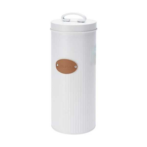 Bote Cocina Metálico con Etiqueta en Cuero 2500ML [LOTE DE 4 Unidades] KOOPMAN
