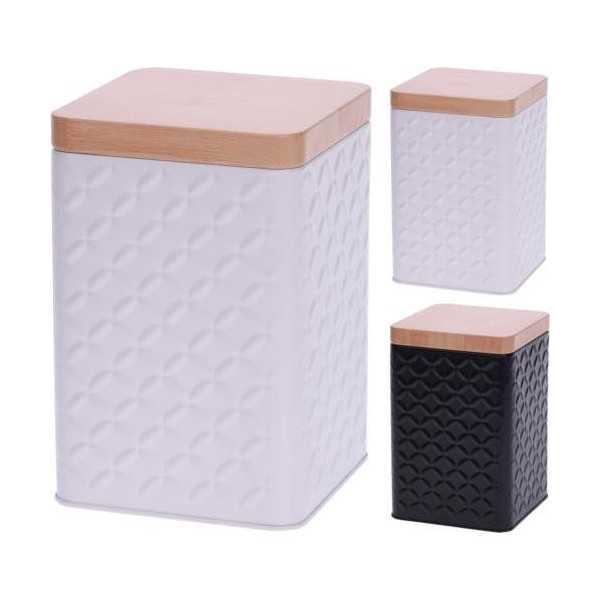 Bote Chapa Cuadrado 10X10 cm Surtido 679510310 [LOTE DE 10 Unidades] KOOPMAN