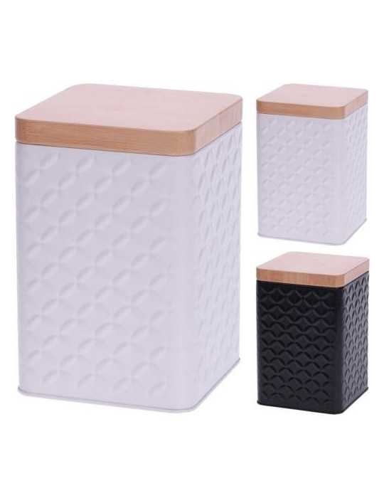Bote Chapa Cuadrado 10X10 cm Surtido 679510310 [LOTE DE 10 Unidades] KOOPMAN
