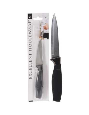 Cuchillo Cocina Inoxidable 33CM Mango Negro C80621750 [LOTE DE 8 Unidades] KOOPMAN