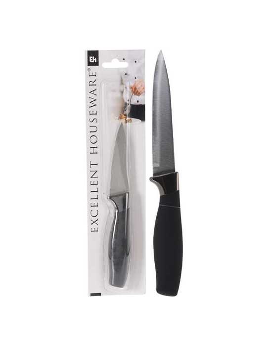 Cuchillo Cocina Inoxidable 33CM Mango Negro C80621750 [LOTE DE 8 Unidades] KOOPMAN