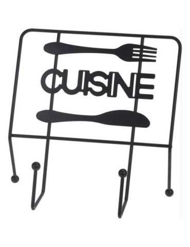 Atril Cocina Metal Negro C80620920 [LOTE DE 8 Unidades] KOOPMAN