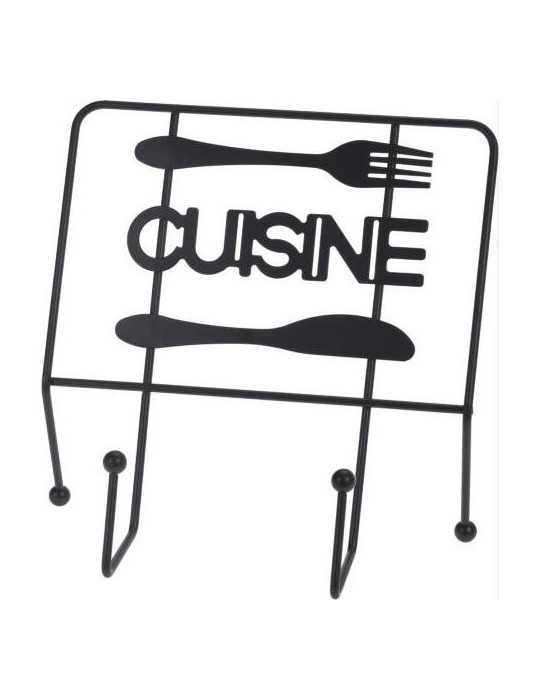 Atril Cocina Metal Negro C80620920 [LOTE DE 8 Unidades] KOOPMAN