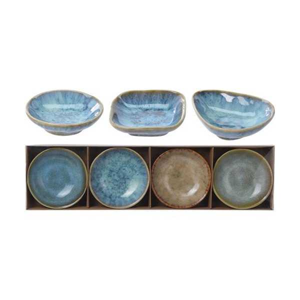 Set 4 Bols Snack 4 Colores Esmalte Formas Surtidas [LOTE DE 4 Unidades] KOOPMAN