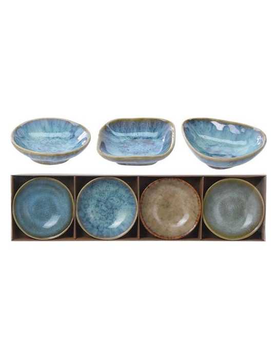Set 4 Bols Snack 4 Colores Esmalte Formas Surtidas [LOTE DE 4 Unidades] KOOPMAN