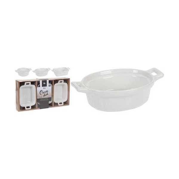 Set 3 Fuentes Porcelana 798000090 [LOTE DE 6 Unidades] KOOPMAN