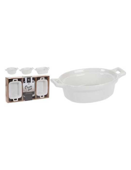 Set 3 Fuentes Porcelana 798000090 [LOTE DE 6 Unidades] KOOPMAN