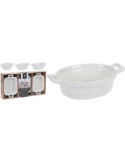 Set 3 Fuentes Porcelana 798000090 [LOTE DE 6 Unidades] KOOPMAN