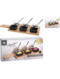 Set 10 Piezas Aperitivo con Tabla Bambú 210000720 [LOTE DE 2 Unidades] KOOPMAN