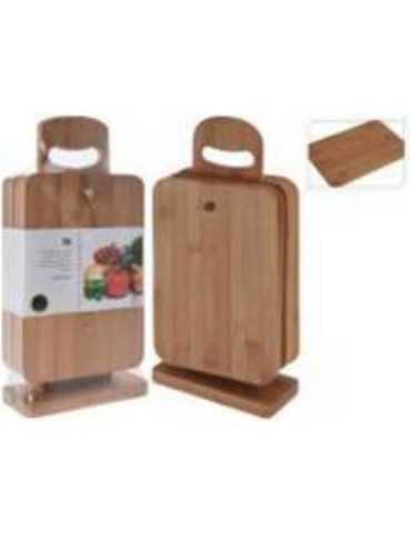 Set 6 Tablas Cortar Bambú 784200230 [LOTE DE 4 Unidades] KOOPMAN