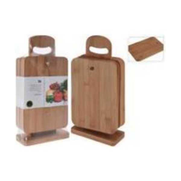 Set 6 Tablas Cortar Bambú 784200230 [LOTE DE 4 Unidades] KOOPMAN
