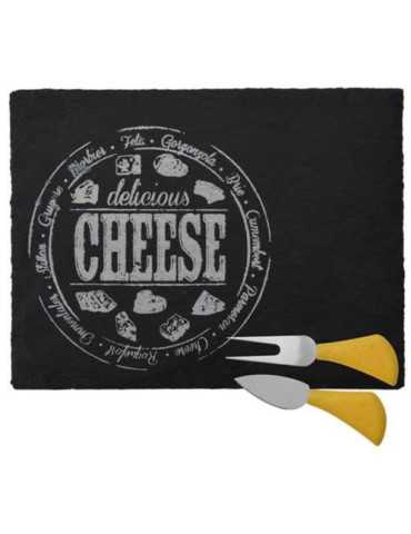 Set para Queso Pizarra Rectangular 210000150 [LOTE DE 6 Unidades] KOOPMAN