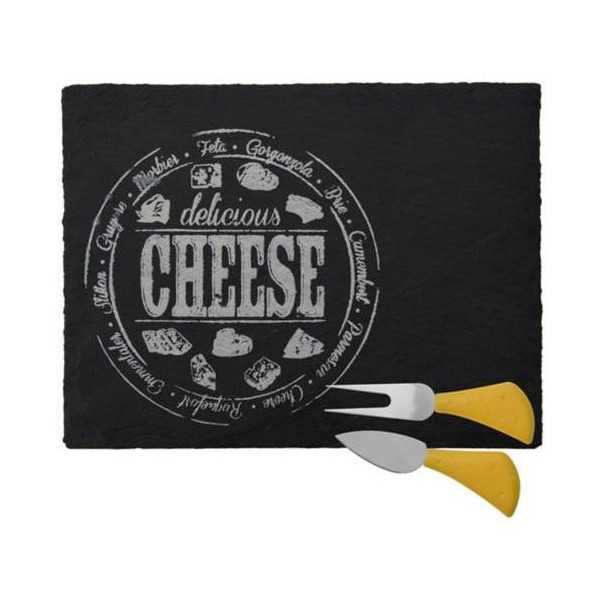 Set para Queso Pizarra Rectangular 210000150 [LOTE DE 6 Unidades] KOOPMAN