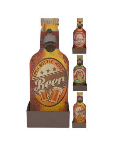 Abre Botellas Chapas Decorado 14X10X36 cm [LOTE DE 4 Unidades] KOOPMAN