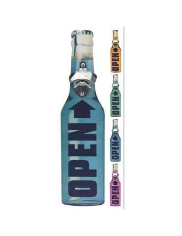 Abre Botellas Chapas Decorado 40X10X9 cm [LOTE DE 8 Unidades] KOOPMAN