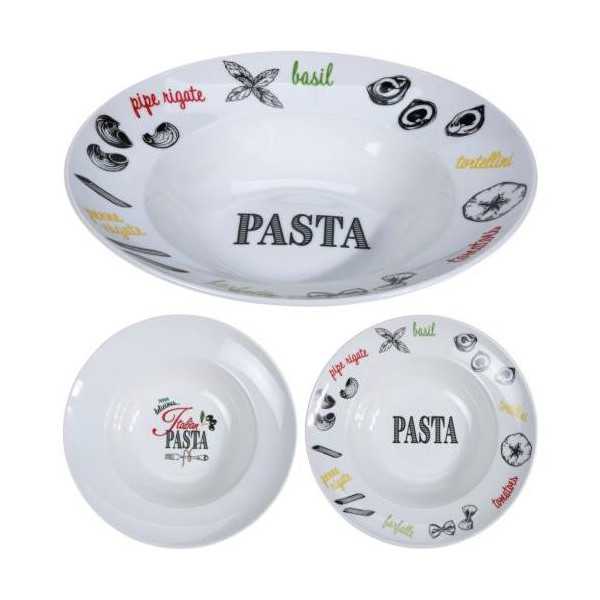 Plato Pasta Porcelana 27CM [LOTE DE 6 Unidades] KOOPMAN