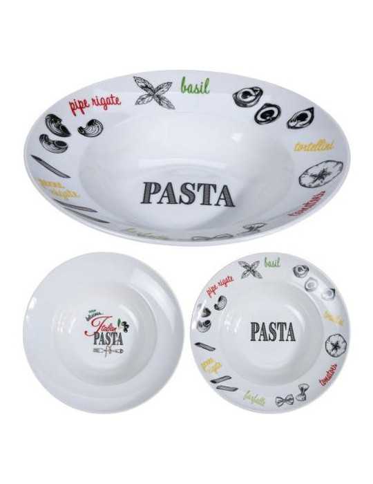 Plato Pasta Porcelana 27CM [LOTE DE 6 Unidades] KOOPMAN