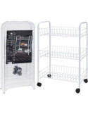 Carrito Cocina Metálico 3 Estantes 101000970 [LOTE DE 2 Unidades] KOOPMAN
