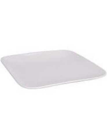 Plato Cuadrado Porcelana Blanco 21CM Q81000060 [LOTE DE 8 Unidades] KOOPMAN