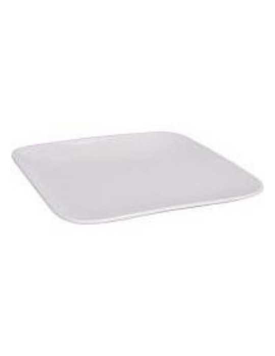 Plato Cuadrado Porcelana Blanco 21CM Q81000060 [LOTE DE 8 Unidades] KOOPMAN