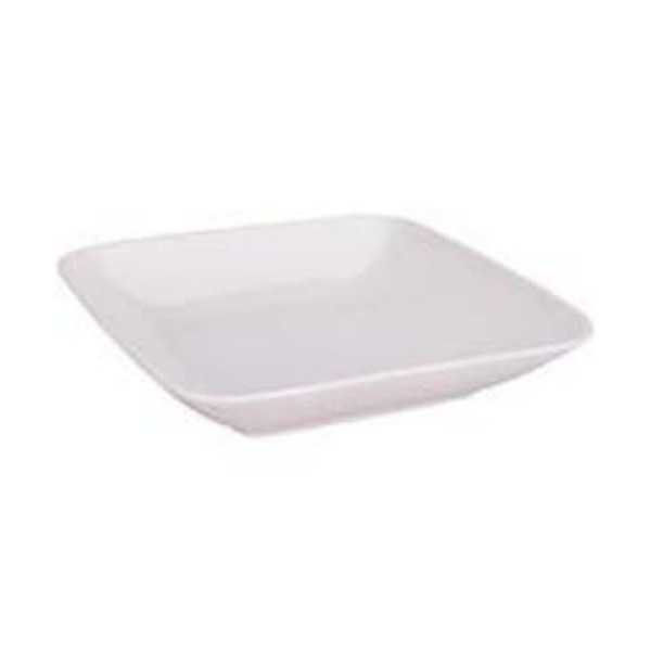 Plato Cuadrado Hondo Porcelana Blanco 21CM [LOTE DE 6 Unidades] KOOPMAN