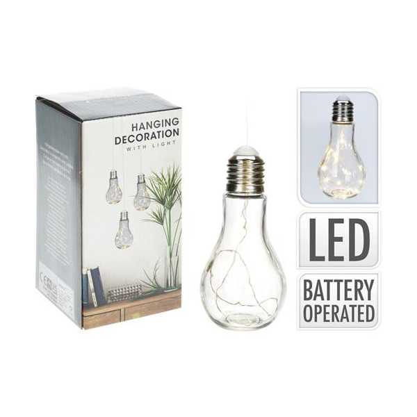 Lámpara LED Bombillo 9X19CM Transparente HZ1004940 [LOTE DE 6 Unidades] KOOPMAN