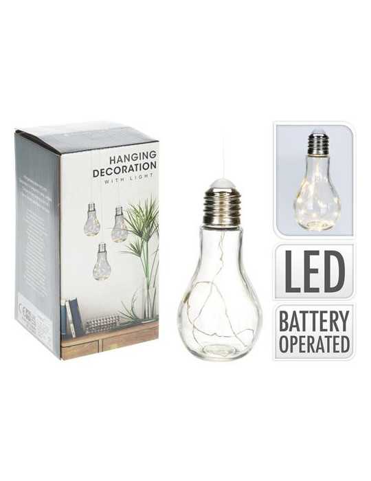 Lámpara LED Bombillo 9X19CM Transparente HZ1004940 [LOTE DE 6 Unidades] KOOPMAN