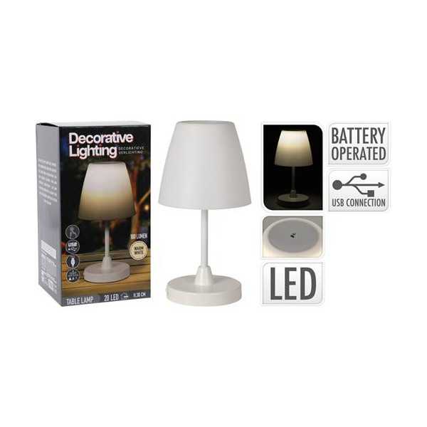 Lámpara Mesa Dia 13X30CM LED C46000510 [LOTE DE 2 Unidades] KOOPMAN