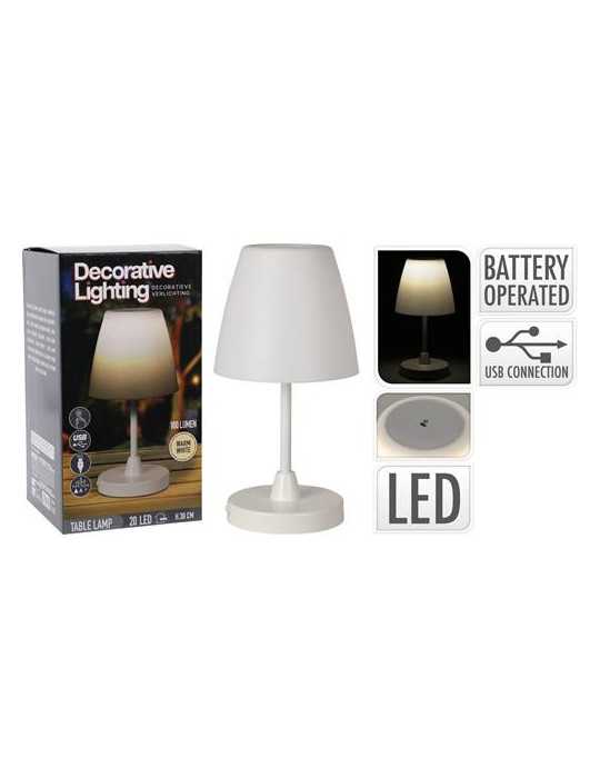 Lámpara Mesa Dia 13X30CM LED C46000510 [LOTE DE 2 Unidades] KOOPMAN