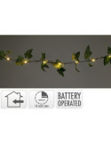 Guirnalda Enredadera LED Hojas Verde 290CM [LOTE DE 4 Unidades] KOOPMAN