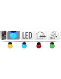 Guirnalda 20 LED Fiesta Multicolor C46990650 [LOTE DE 2 Unidades] KOOPMAN