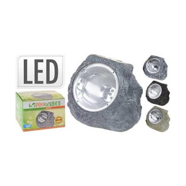 Piedra Solar Resina 4 LED Surtidos DT4250020 [LOTE DE 4 Unidades] KOOPMAN