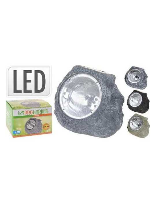 Piedra Solar Resina 4 LED Surtidos DT4250020 [LOTE DE 4 Unidades] KOOPMAN