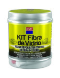 Kit Masilla Tela Fibra + Endurecedor 250 gr 14492 [LOTE DE 2 Unidades] KRAFFT
