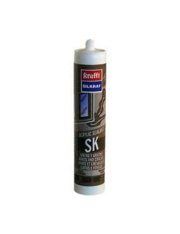 Masilla Acrílica Gris 300 ml 62603 [LOTE DE 12 Unidades] KRAFFT
