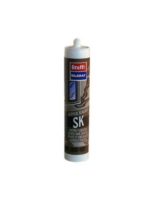 Masilla Acrílica Blanca 300 ml 50323 [LOTE DE 10 Unidades] KRAFFT