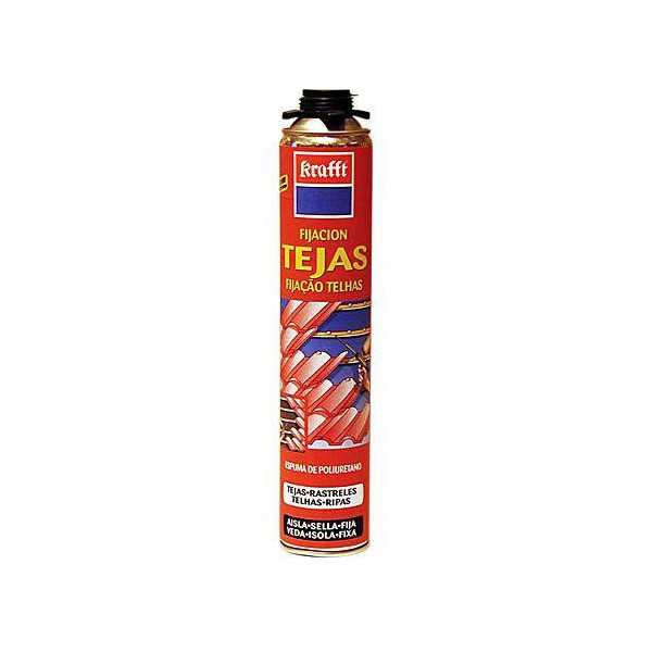 Espuma Poliuretano para Tejas 750 Ml. pistola 50165 [LOTE DE 4 Unidades] KRAFFT