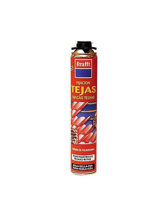 Espuma Poliuretano para Tejas 750 Ml. pistola 50165 [LOTE DE 4 Unidades] KRAFFT