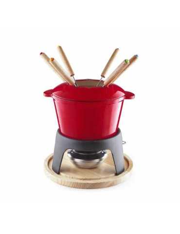 Fondue Rosso Esmaltado con Asas LACOR