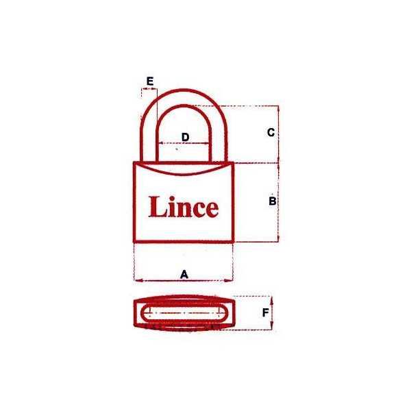 Candado Latón 300/30 Arco Normal [LOTE DE 4 Unidades] LINCE