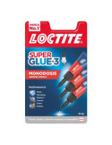 Pegamento SUPER-GLUE3 3X1 gr Minitrio [LOTE DE 4 Unidades] LOCTITE