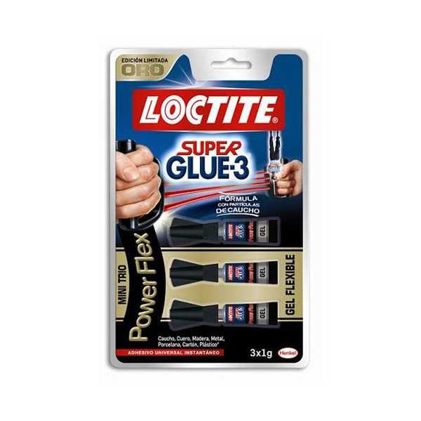 Powerflex 1 gr Minitrio BLISTER-3 [LOTE DE 4 Unidades] LOCTITE