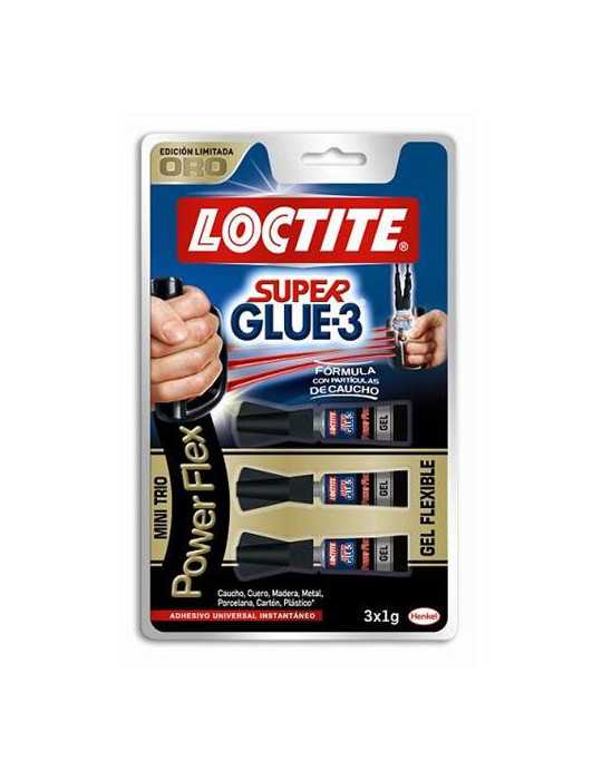 Powerflex 1 gr Minitrio BLISTER-3 [LOTE DE 4 Unidades] LOCTITE