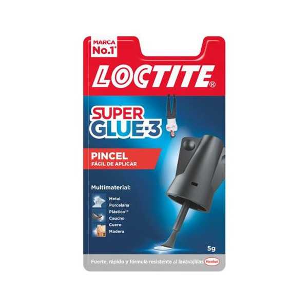 Pegamento SUPER-GLUE-3 5 gr Slalom [LOTE DE 4 Unidades] LOCTITE