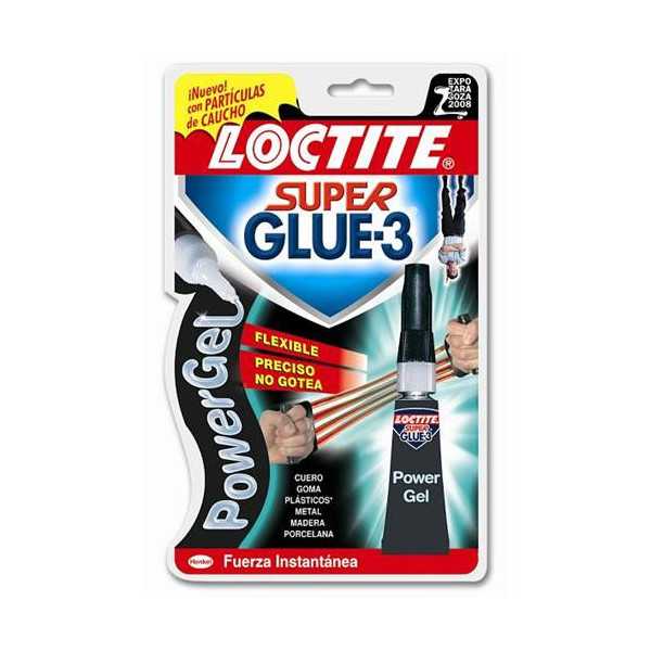 Pegamento SUPER-GLUE-3 3 gr Power Gel [LOTE DE 6 Unidades] LOCTITE